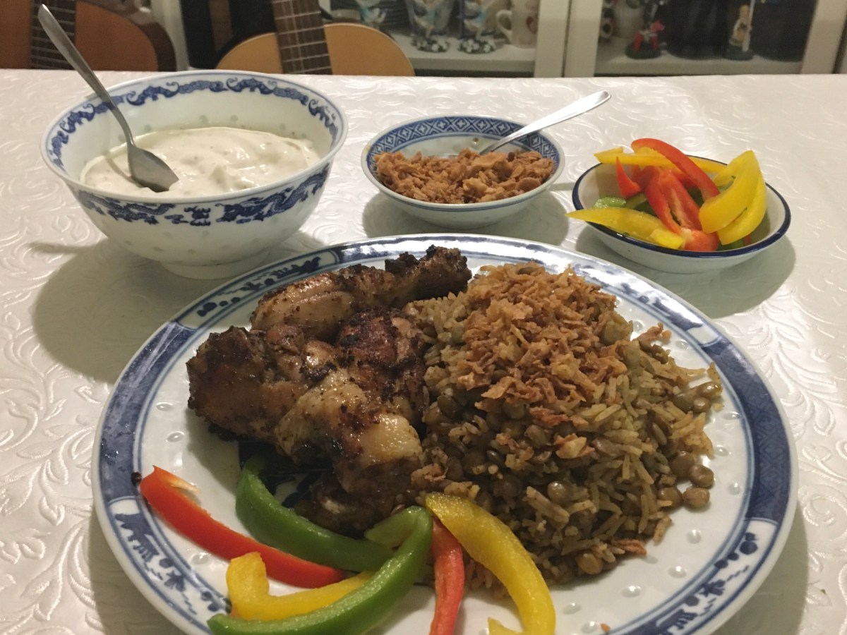 Mejadra and Chicken&nbsp;Shawarma