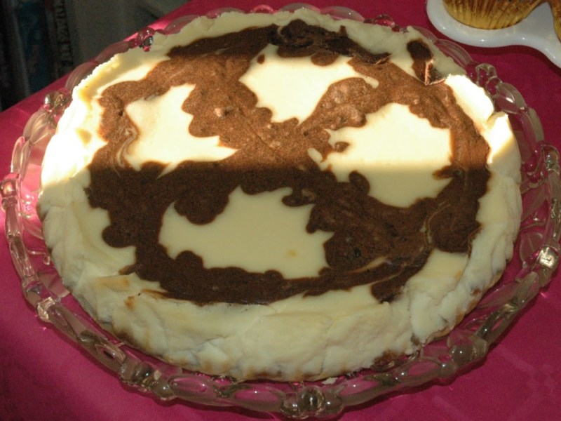 American Chocolate and Vanilla&nbsp;Cheesecake