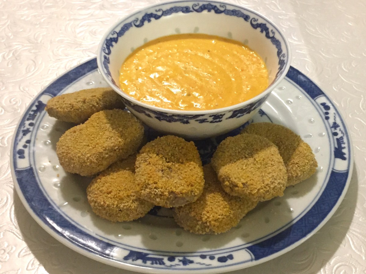 Vegan “Chicken Nuggets” and “Nacho Cheese&nbsp;Dip”