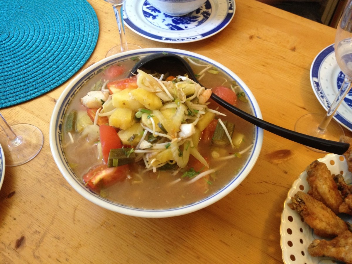 Vietnamese sweet and sour fish&nbsp;soup