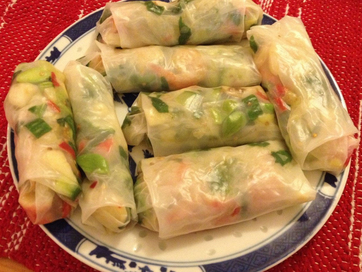 Vietnamese Vegetarian Spring&nbsp;Rolls