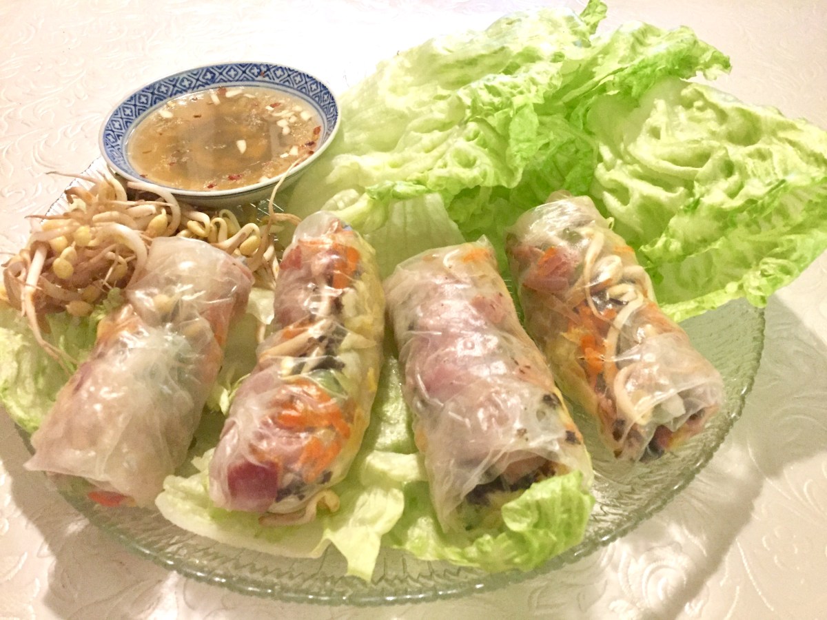Vietnamese Springrolls with a twist in&nbsp;ricepaper