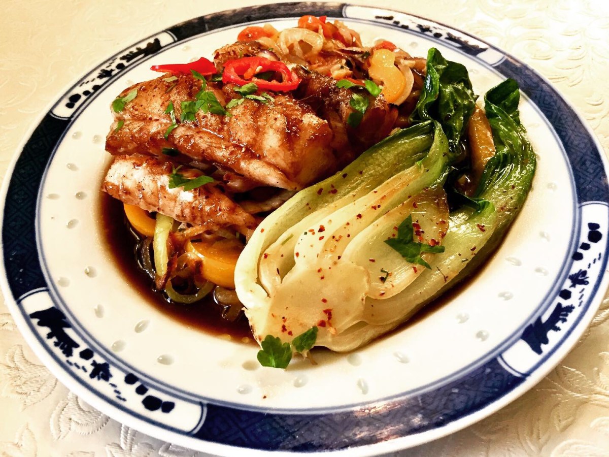 Soy Glazed Cod fillets with Bok&nbsp;Choy